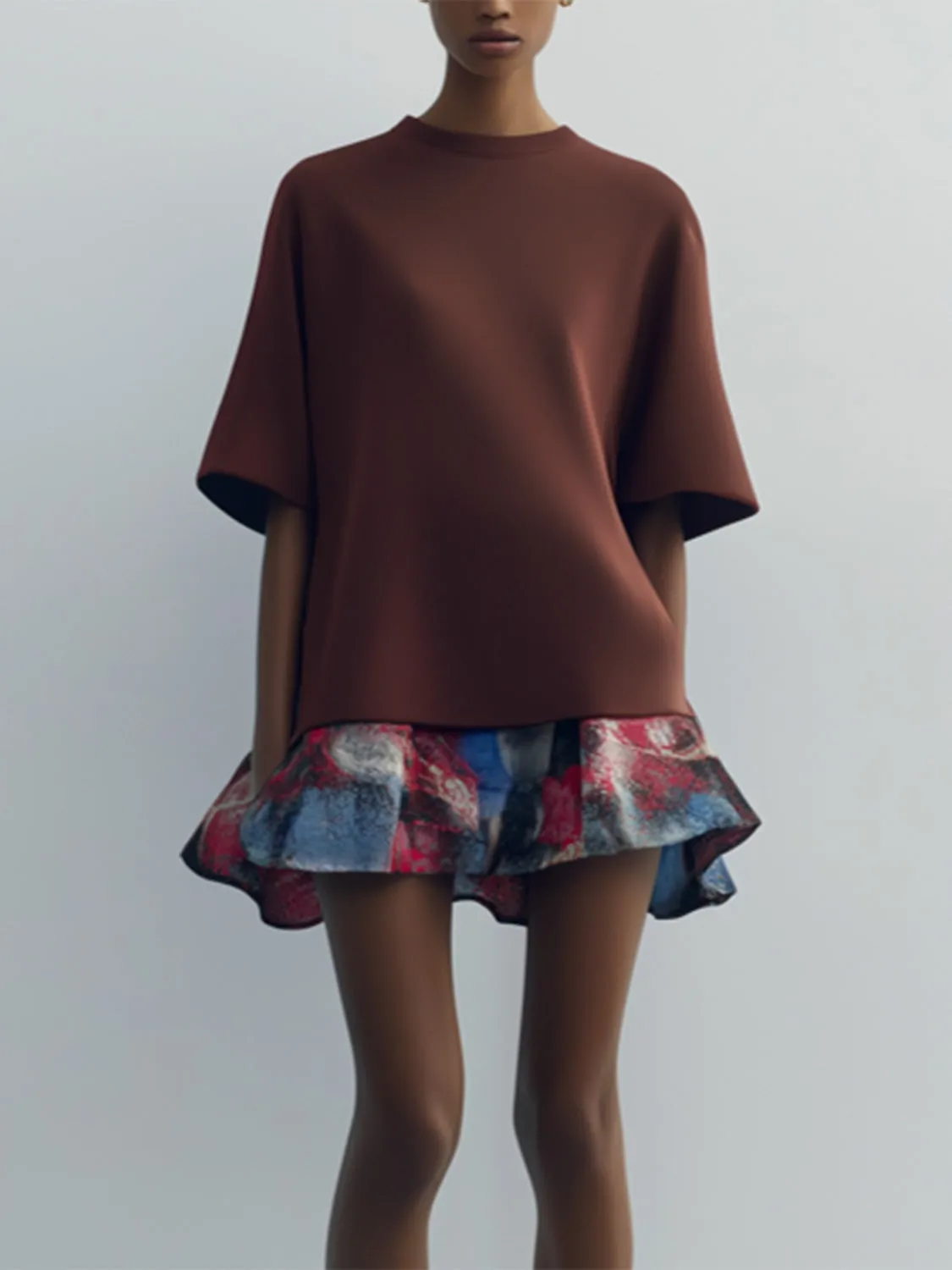 Ruffle Paneled A-Line Mini Dresses sold by Urban Revivo