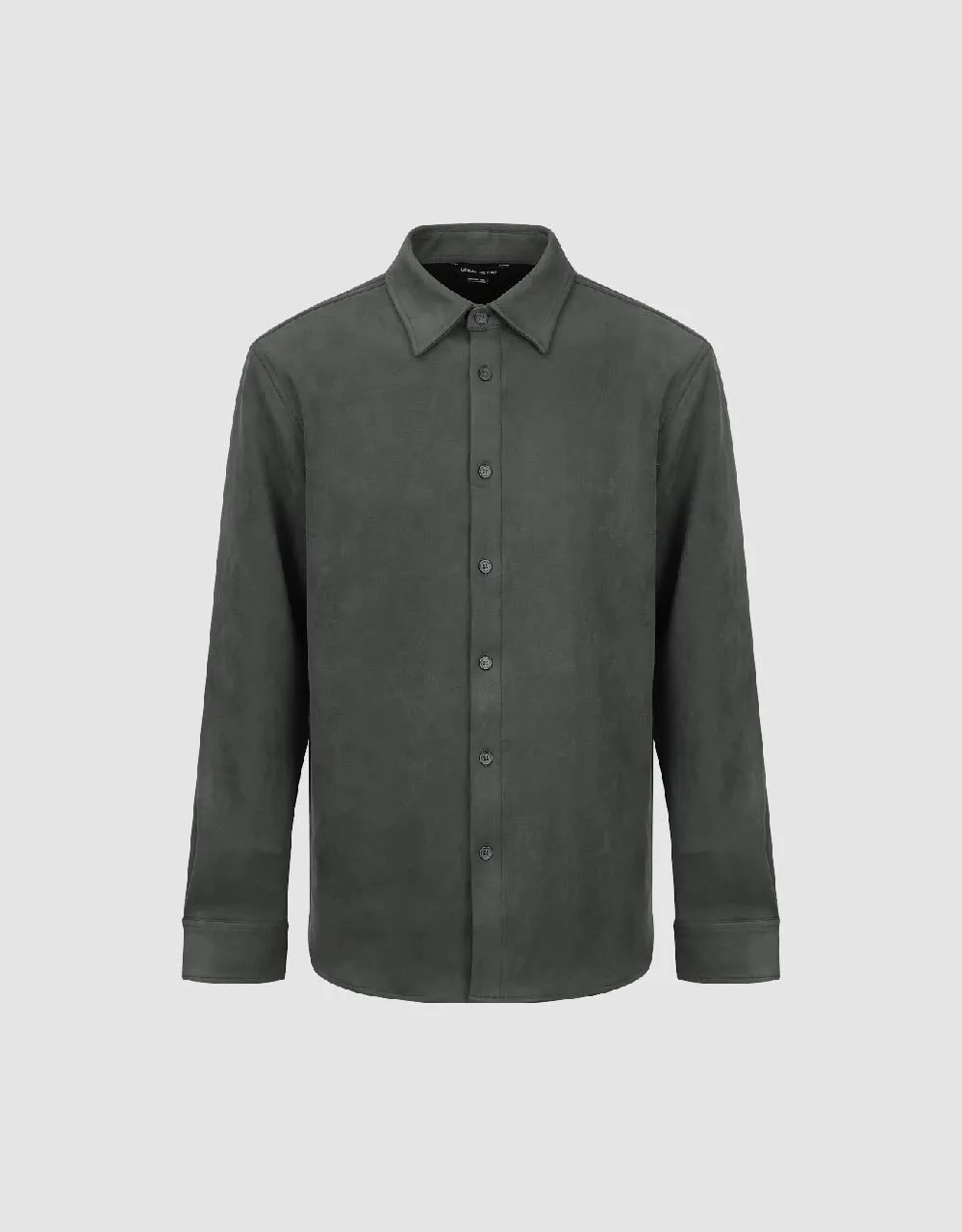 Button Up Vegan Leather Shirt sold by Urban Revivo product image thumbnail 5