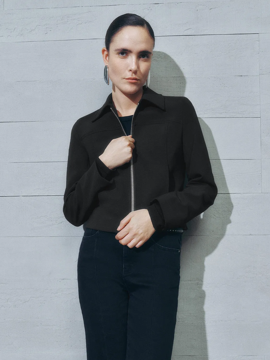 Zip Up Front Jackets sold by Urban Revivo product image thumbnail 2