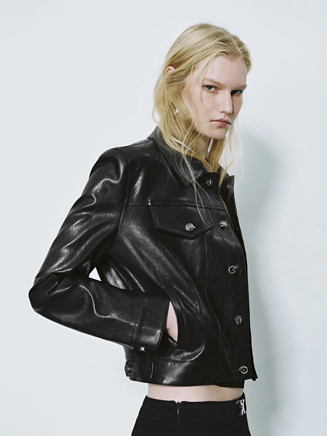 Vegan Leather Jackets sold by Urban Revivo product image thumbnail 2