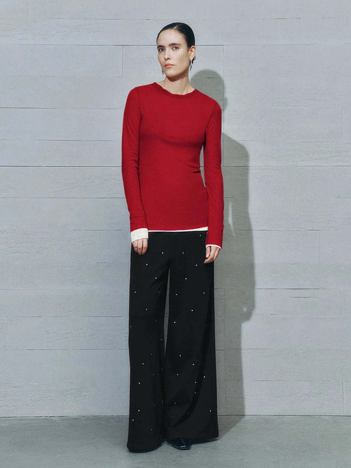 Regular Wide-Leg Pants sold by Urban Revivo product image thumbnail 5