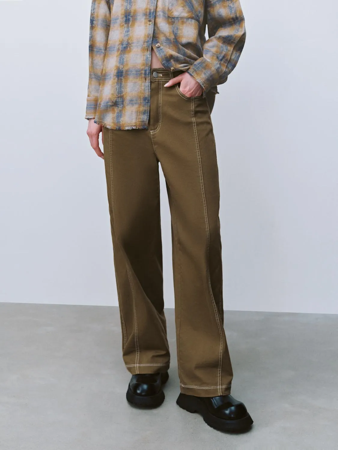 Regular Straight Pants sold by Urban Revivo product image thumbnail 2