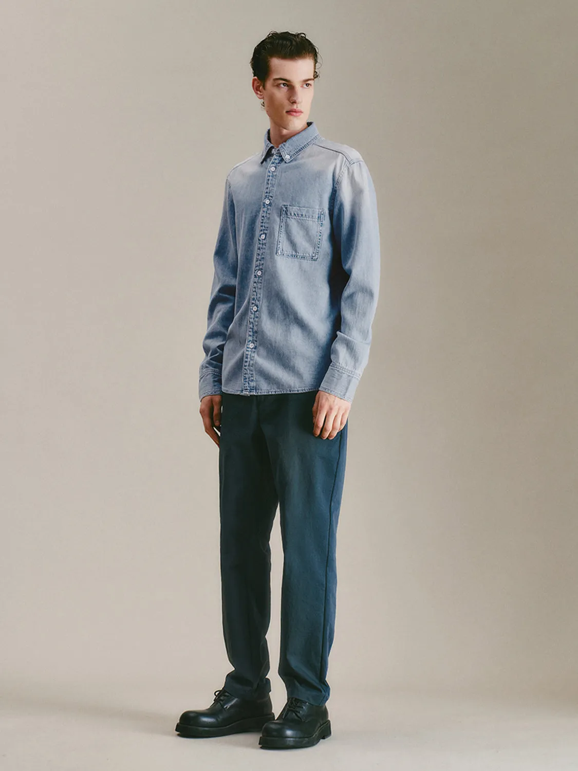Regular Denim Shirts sold by Urban Revivo product image thumbnail 4