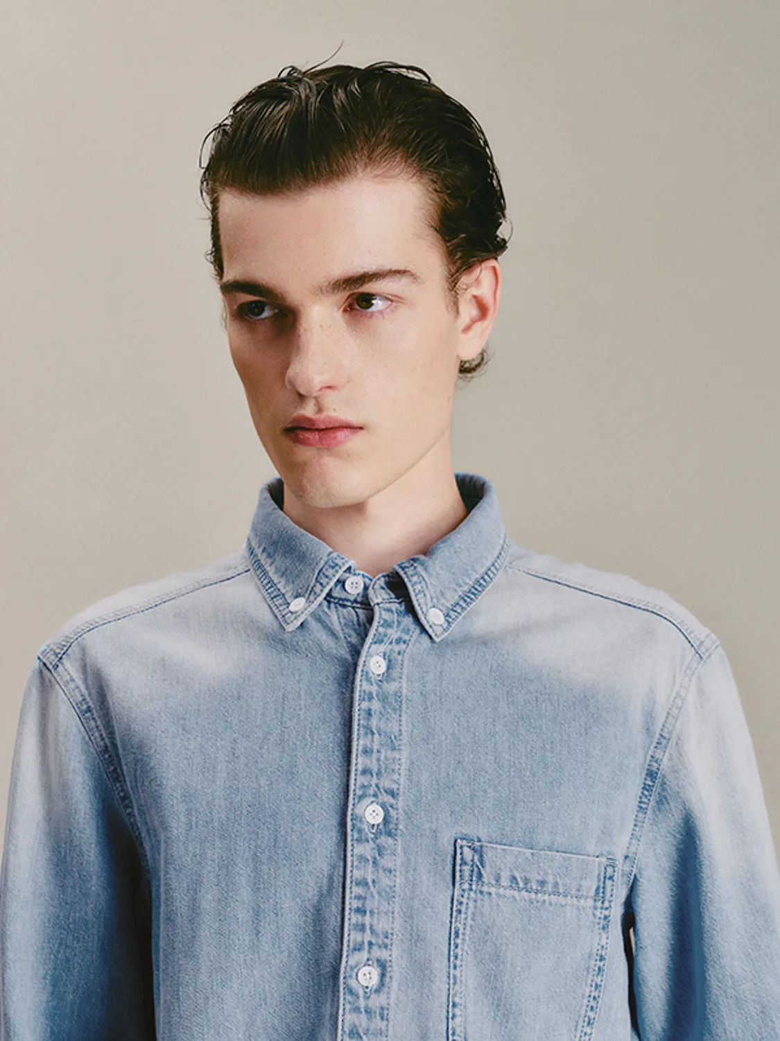 Regular Denim Shirts sold by Urban Revivo product image thumbnail 3