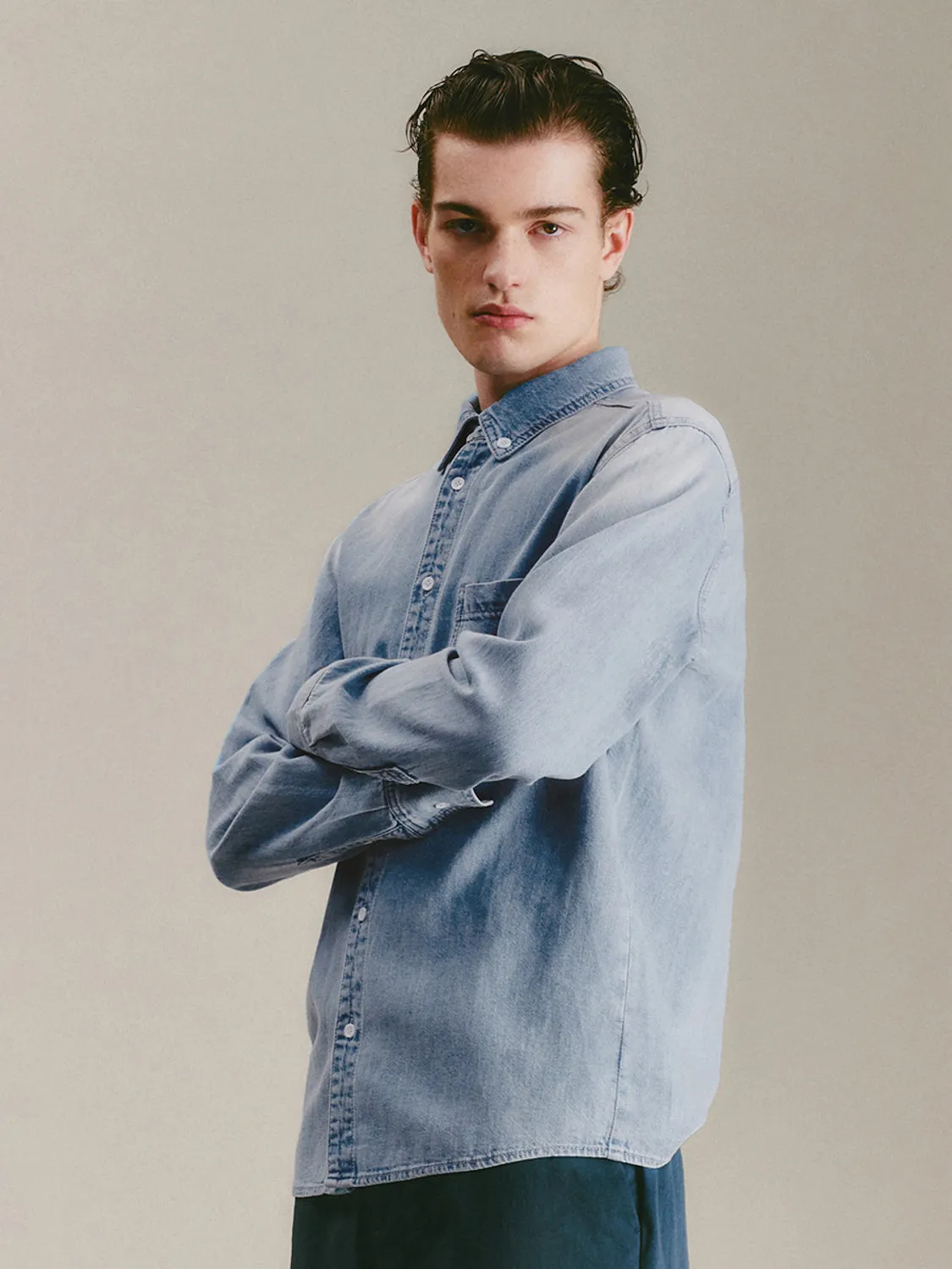 Regular Denim Shirts sold by Urban Revivo product image thumbnail 5