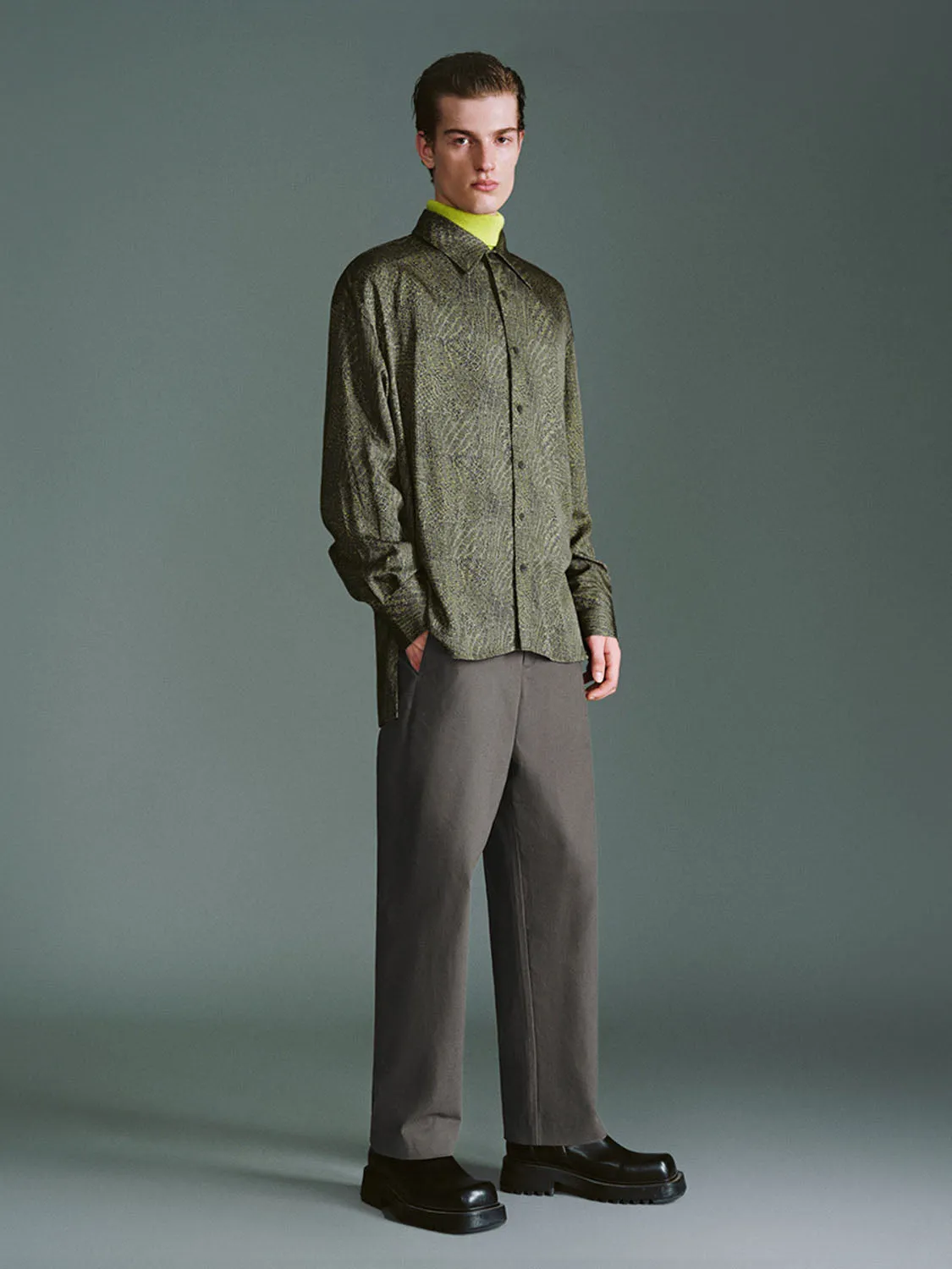 Oversized Long Sleeve Shirts sold by Urban Revivo product image thumbnail 4