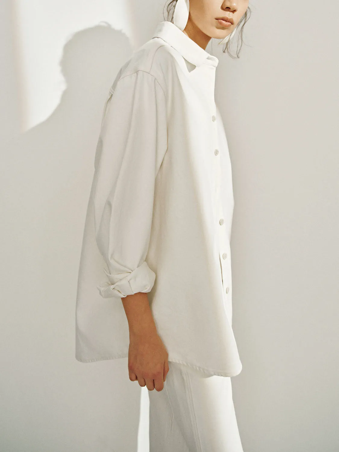 Oversized Denim Shirts sold by Urban Revivo product image thumbnail 2