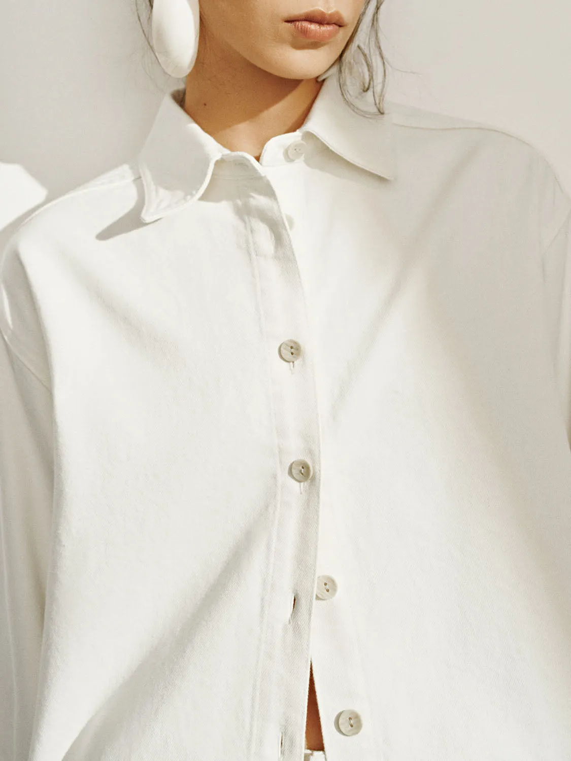 Oversized Denim Shirts sold by Urban Revivo product image thumbnail 3