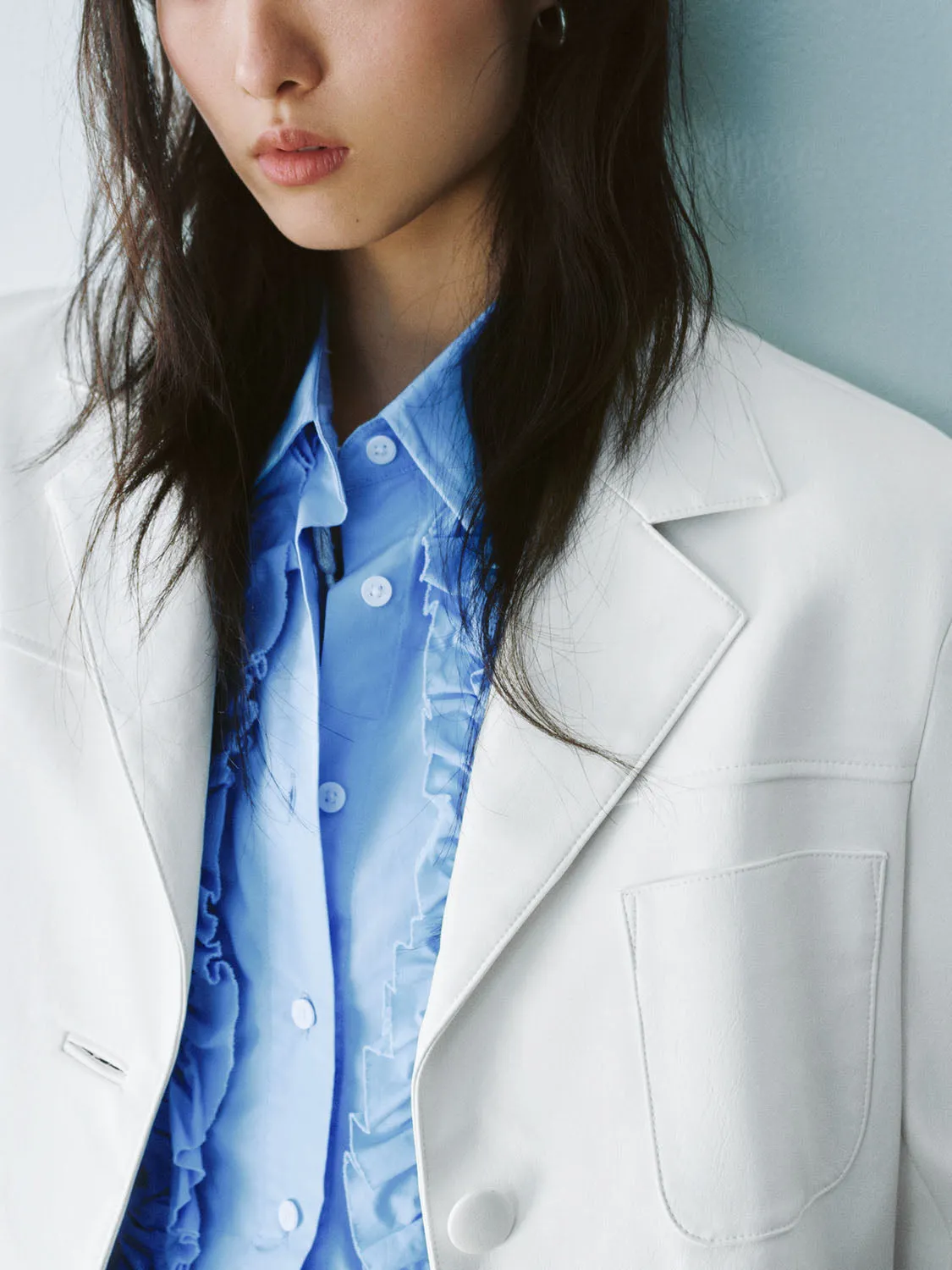 Notched Collar Blazers sold by Urban Revivo product image thumbnail 4