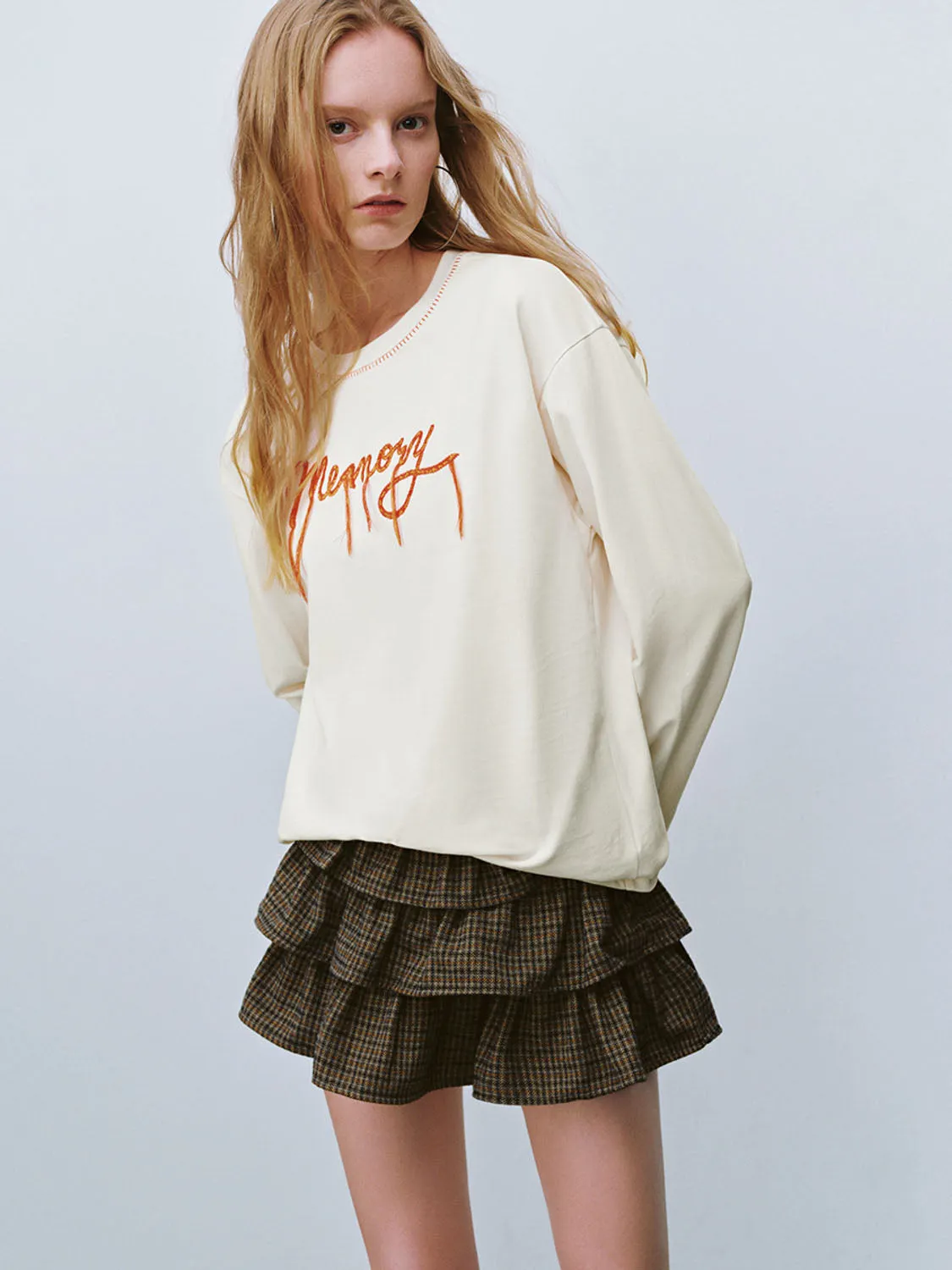 Loose Long Sleeve T-Shirts sold by Urban Revivo product image thumbnail 5