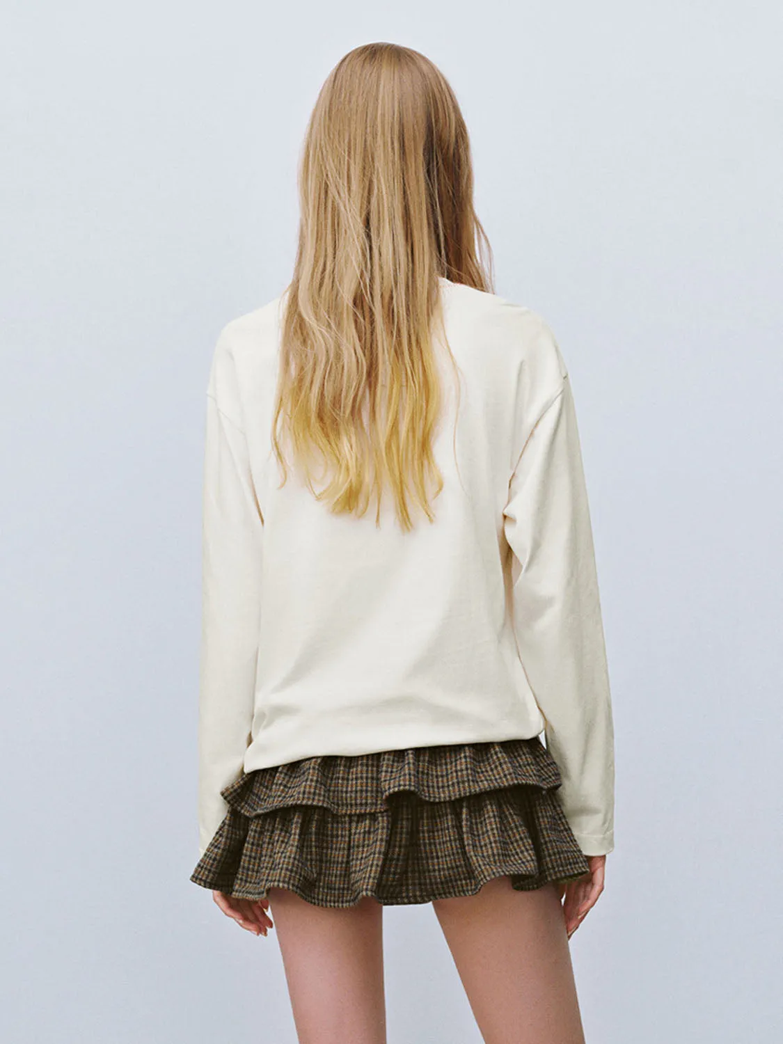 Loose Long Sleeve T-Shirts sold by Urban Revivo product image thumbnail 2