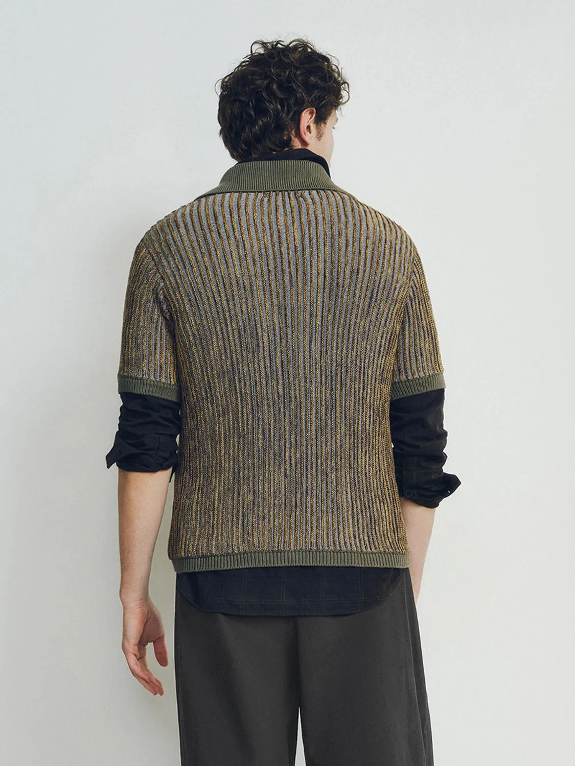 Lapel Knitted T-Shirts sold by Urban Revivo product image thumbnail 2