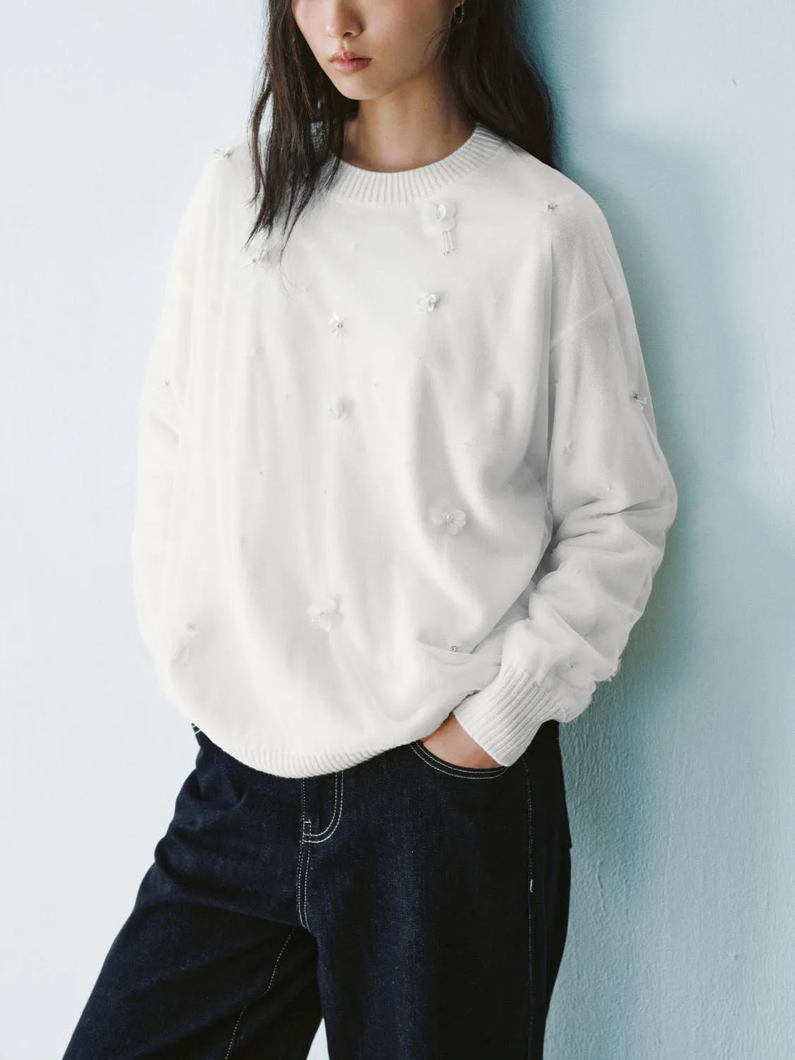 Knitted Long Sleeve T-Shirts sold by Urban Revivo product image thumbnail 5