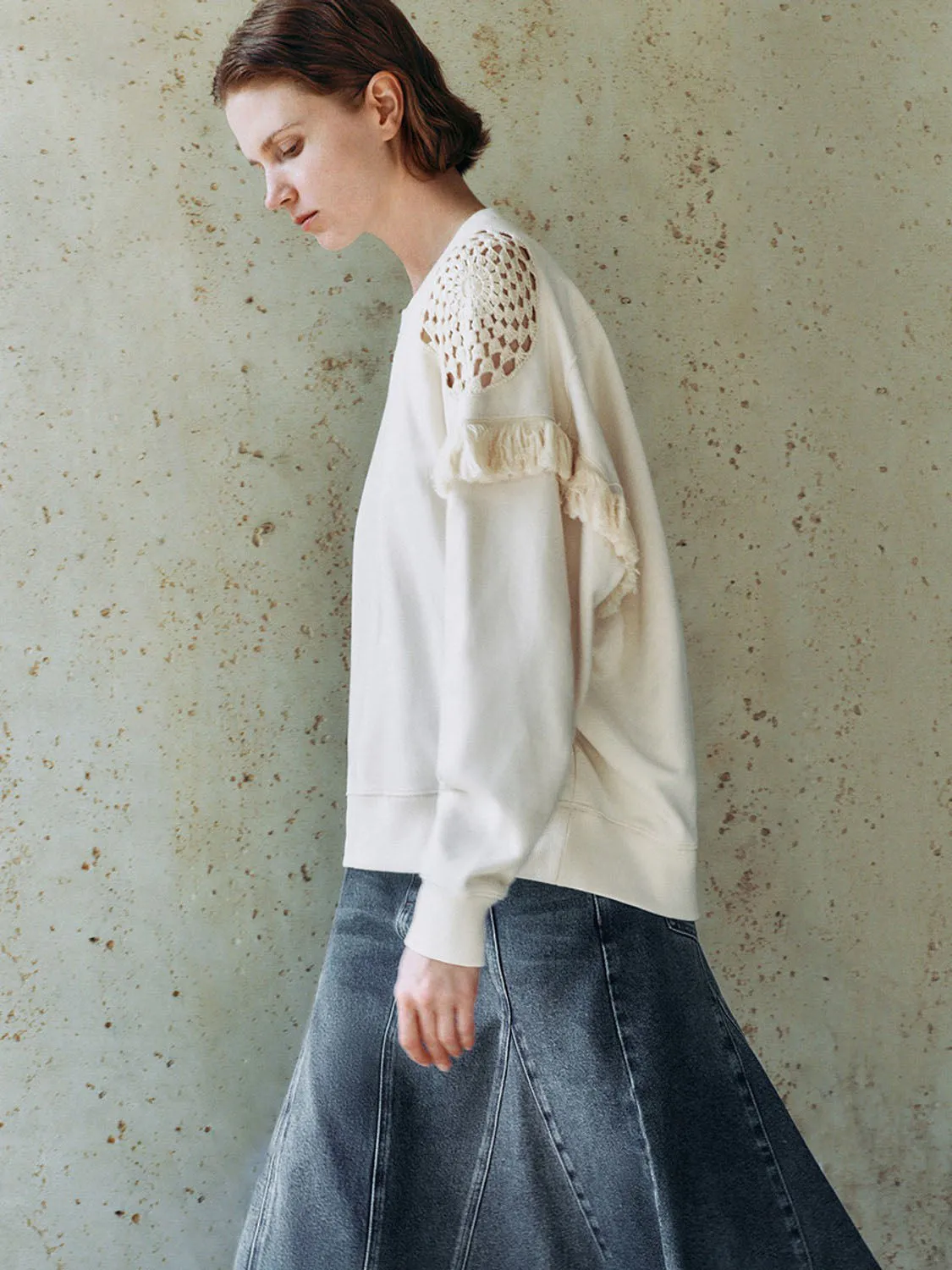 Crew Neck Oversized Sweatshirts sold by Urban Revivo product image thumbnail 3