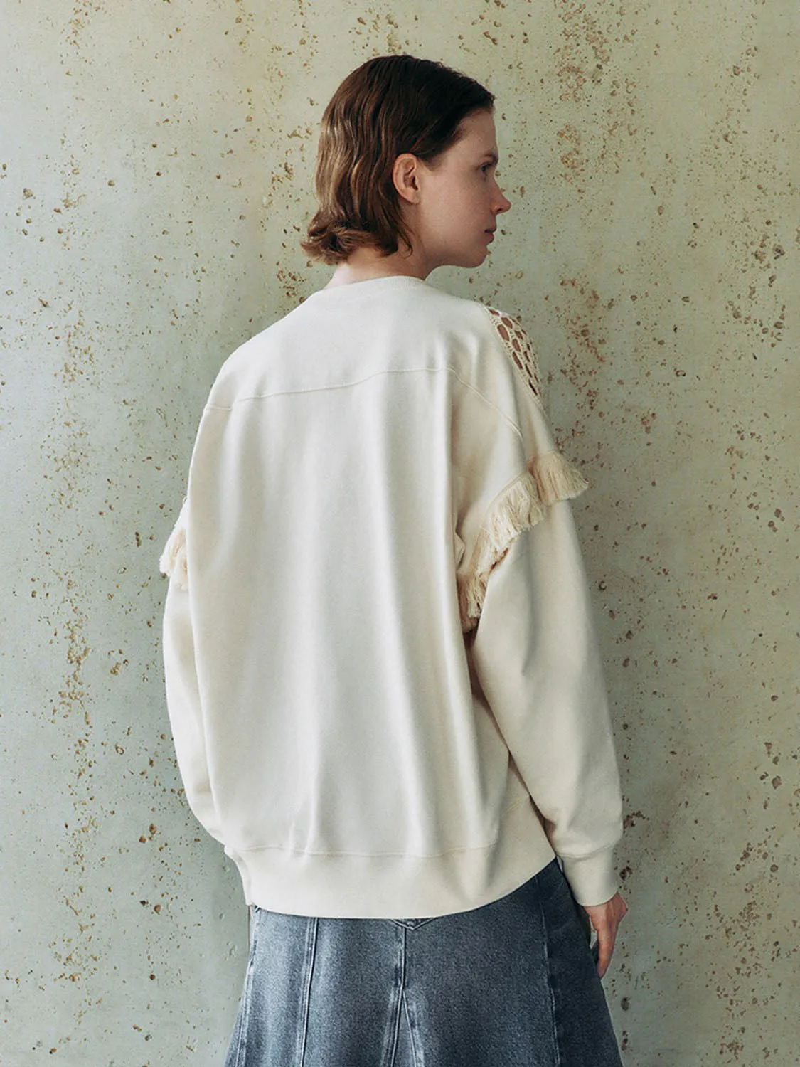 Crew Neck Oversized Sweatshirts sold by Urban Revivo product image thumbnail 2