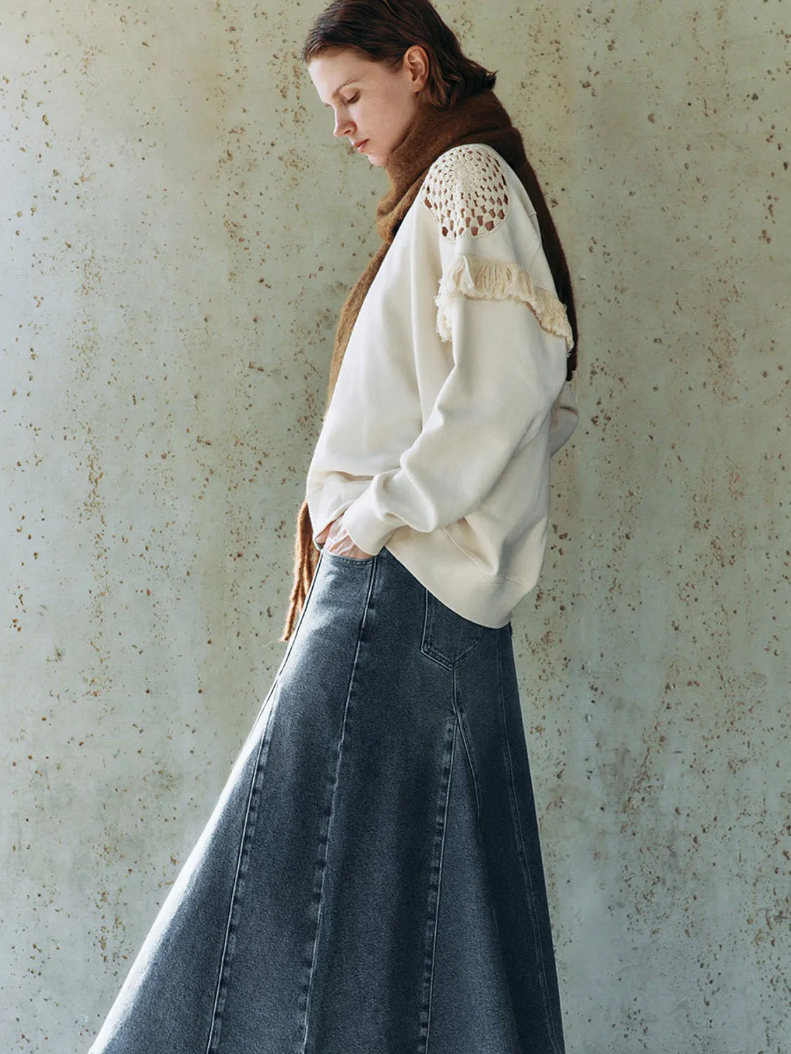 Crew Neck Oversized Sweatshirts sold by Urban Revivo product image thumbnail 5