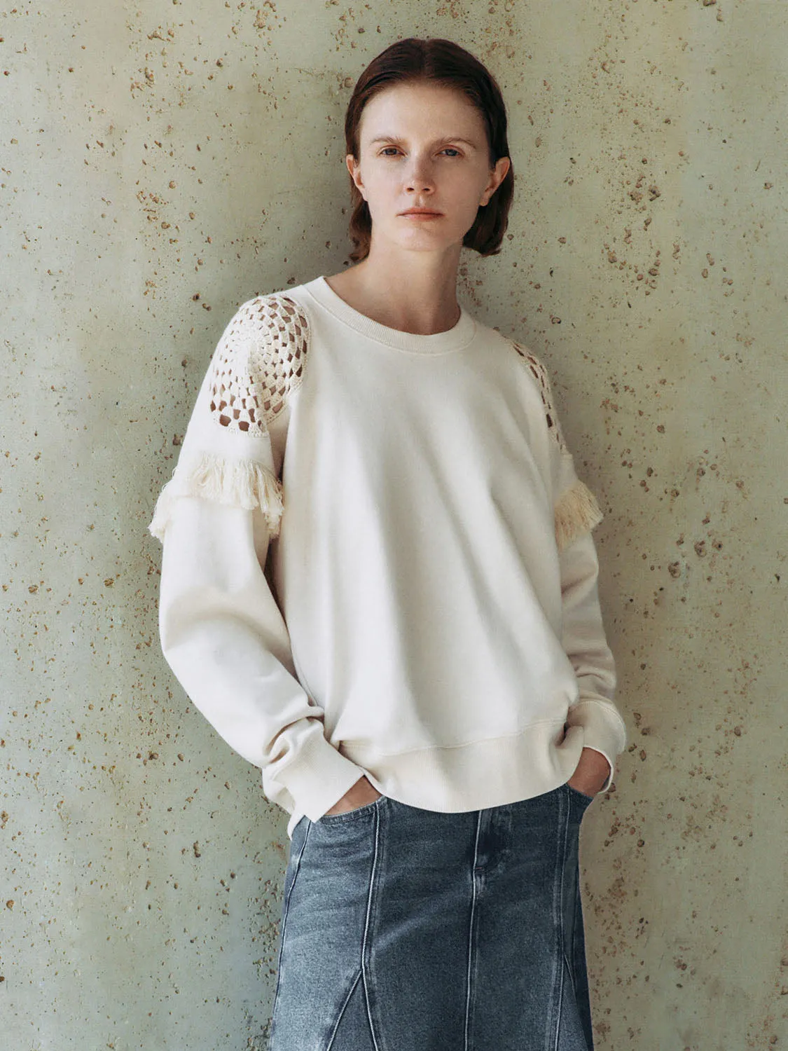 Crew Neck Oversized Sweatshirts sold by Urban Revivo