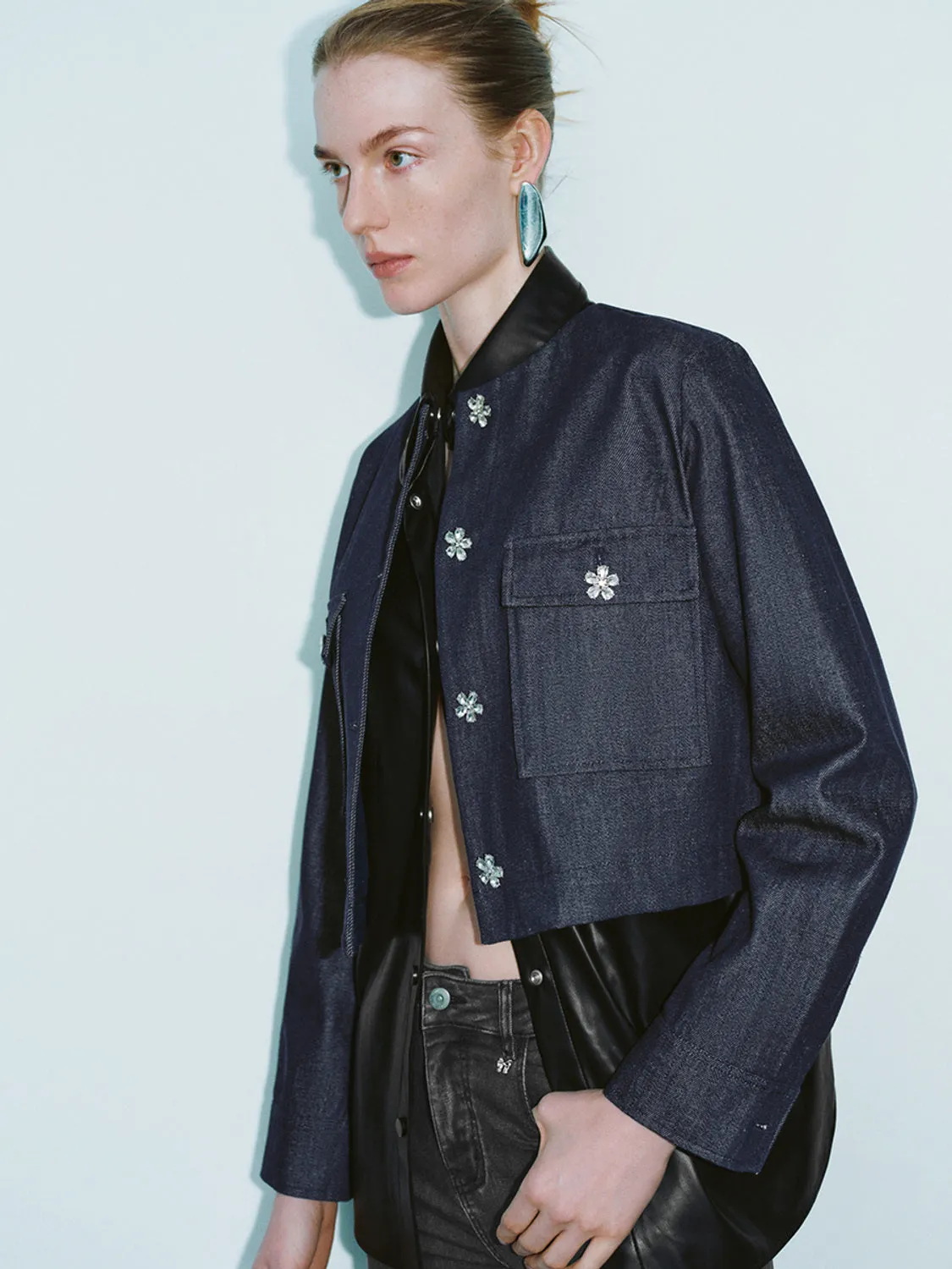 Button Up Denim Jackets sold by Urban Revivo product image thumbnail 3