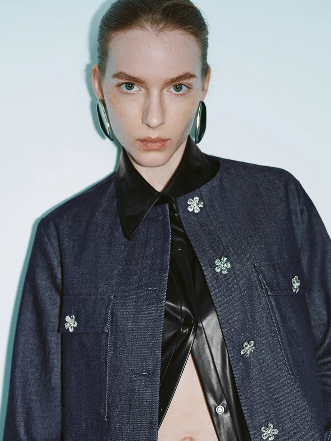 Button Up Denim Jackets sold by Urban Revivo product image thumbnail 5