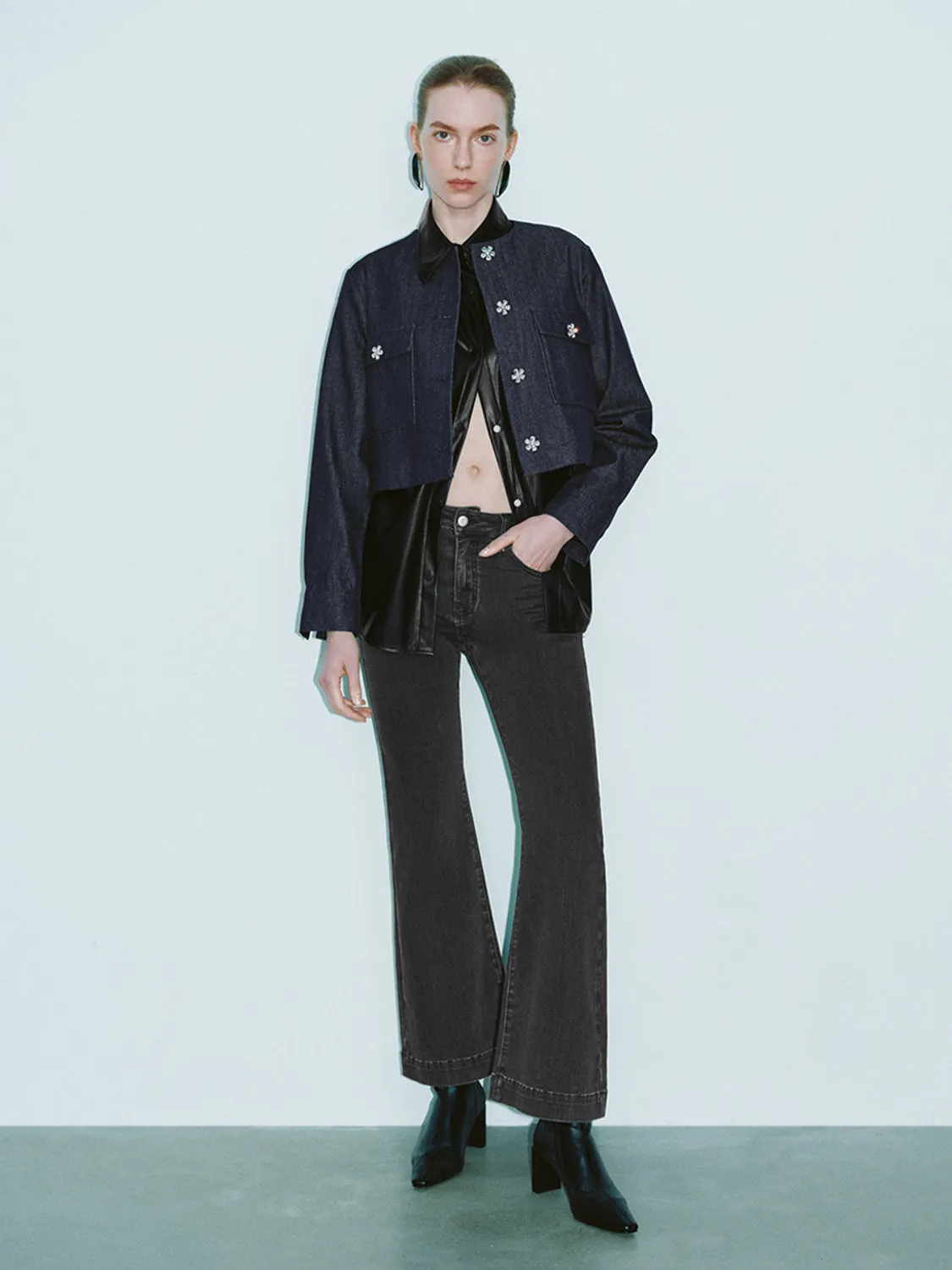 Button Up Denim Jackets sold by Urban Revivo product image thumbnail 4