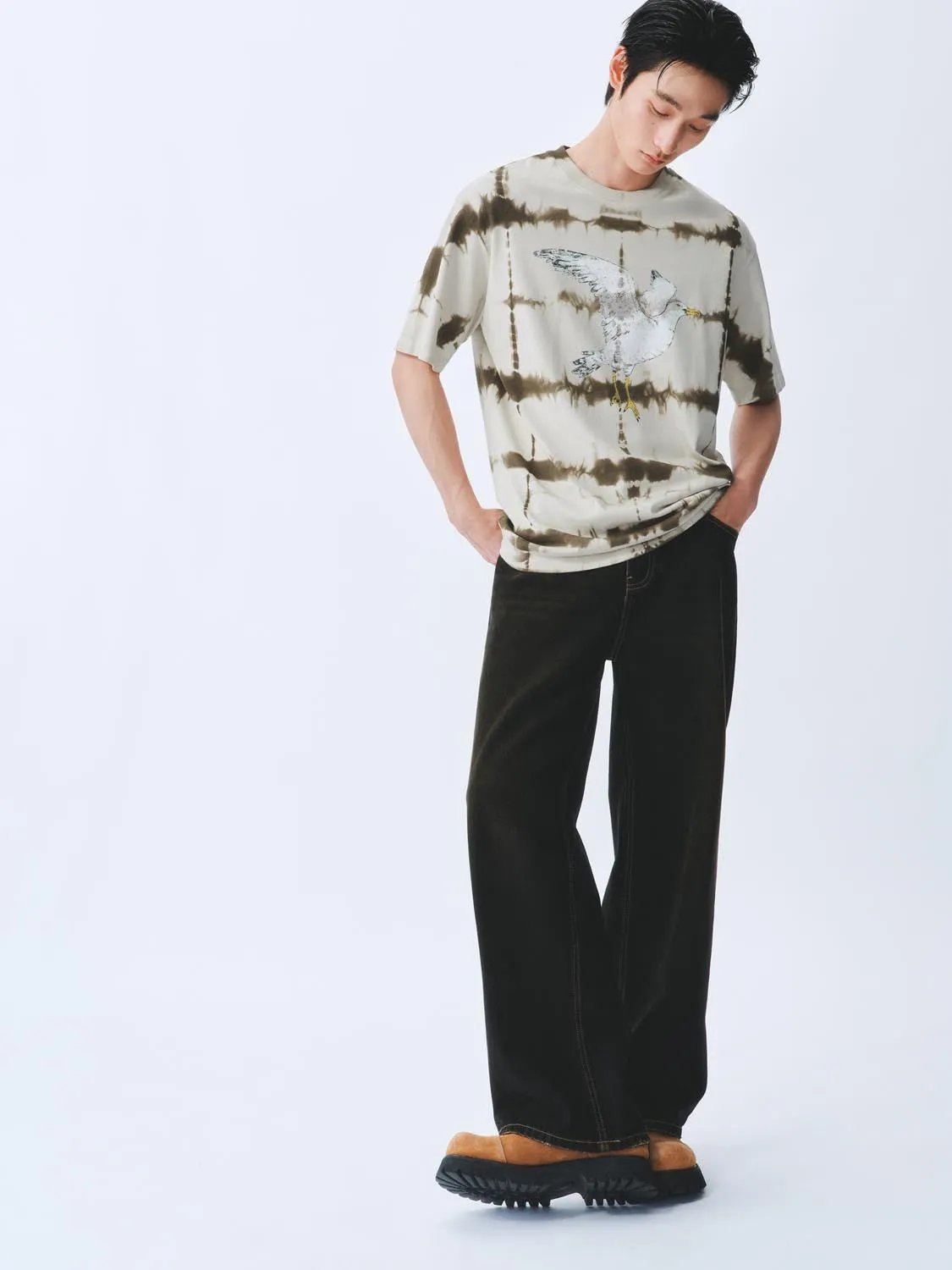 Printed Short Sleeve T-Shirts sold by Urban Revivo product image thumbnail 5