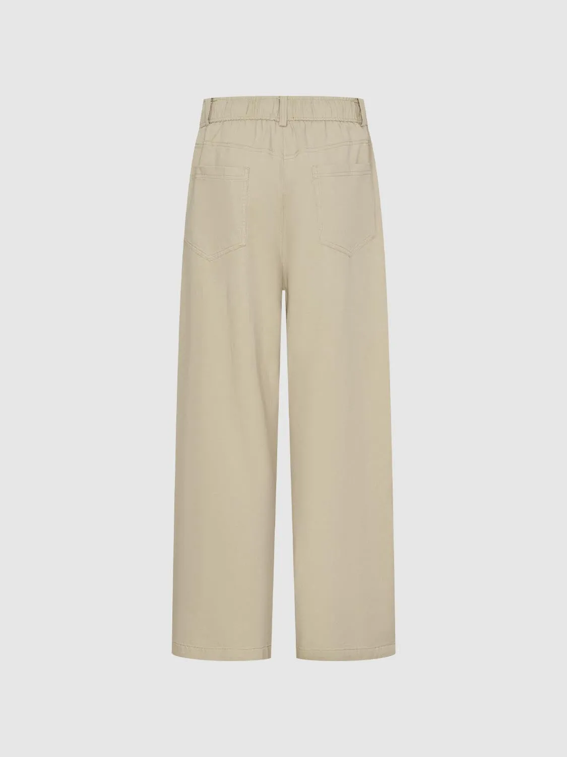 Drawstring Wide-Leg Pants sold by Urban Revivo product image thumbnail 2
