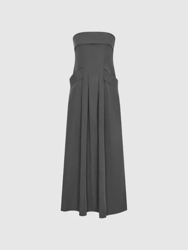 Bandeau A-Line Maxi Dresses sold by Urban Revivo