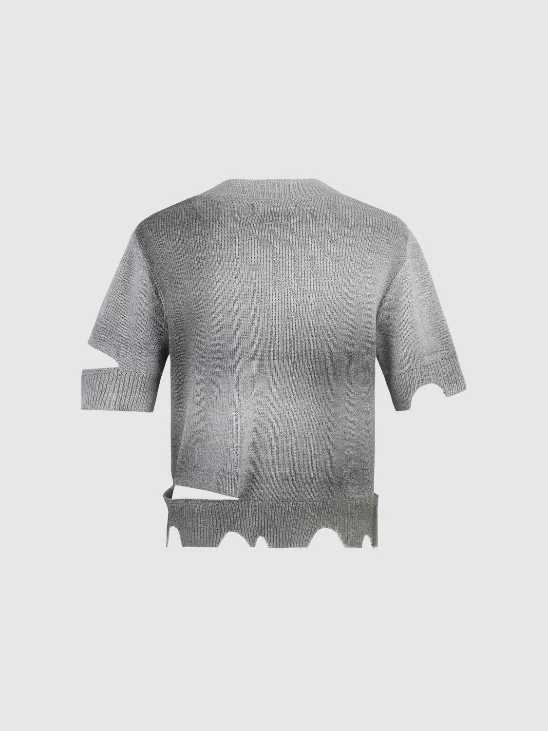 Ripped Knitted T-Shirts sold by Urban Revivo product image thumbnail 2
