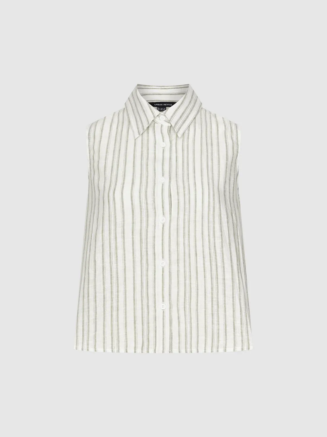 Striped Sleeveless Shirts sold by Urban Revivo product image thumbnail 3