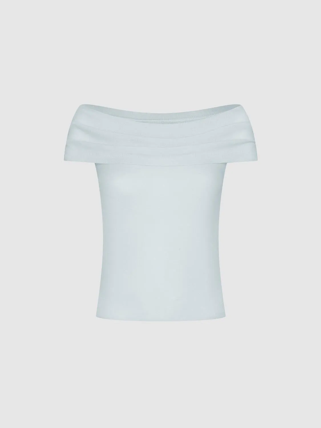 Off Shoulder Knitted T-Shirts sold by Urban Revivo product image thumbnail 5