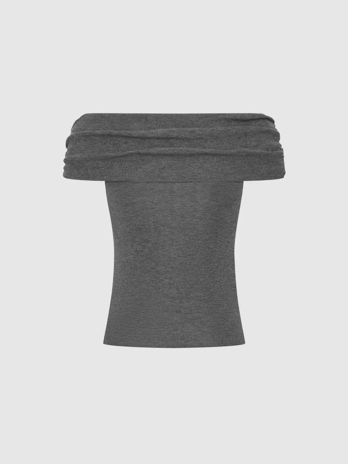 Off Shoulder Knitted T-Shirts sold by Urban Revivo product image thumbnail 4