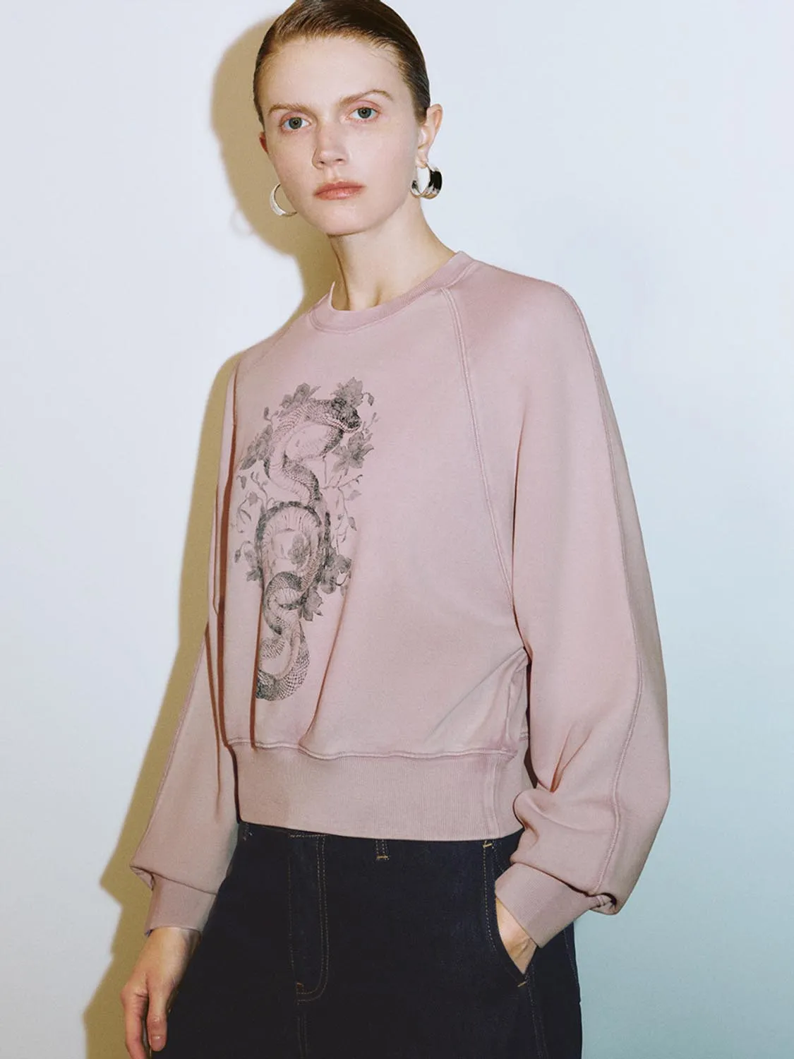 Loose Sweatshirts sold by Urban Revivo product image thumbnail 3