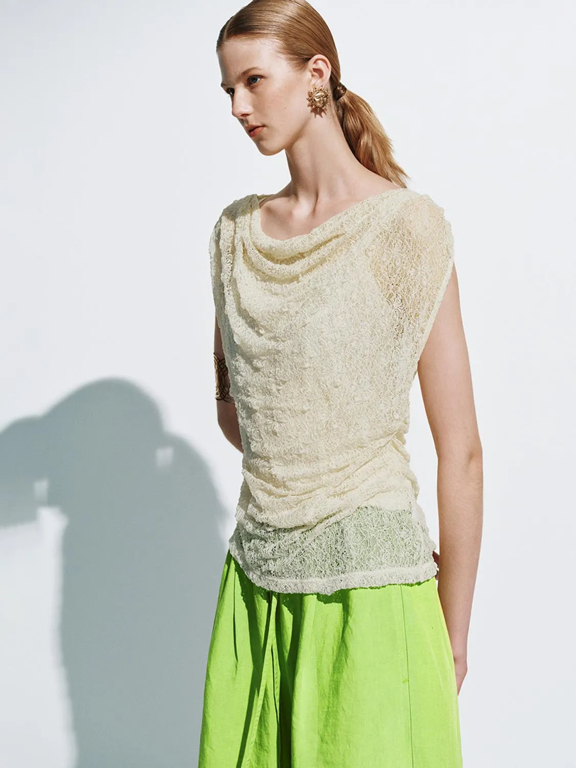Textured Sleeveless Blouses sold by Urban Revivo product image thumbnail 5