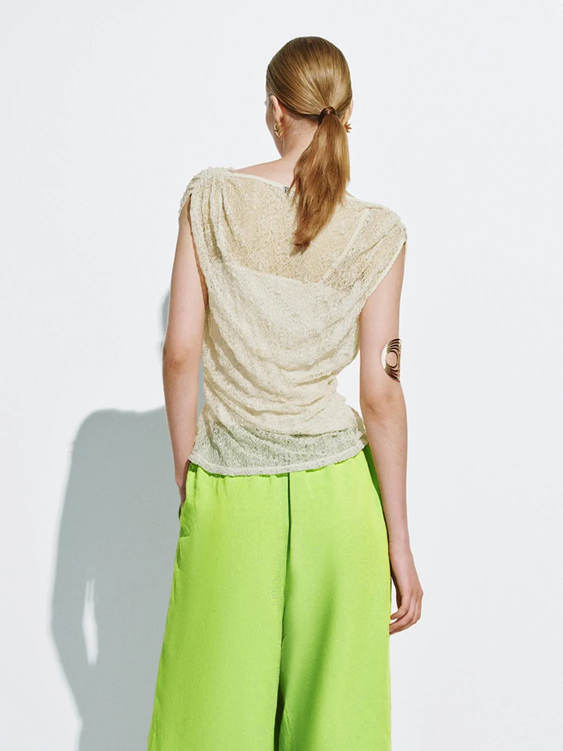 Textured Sleeveless Blouses sold by Urban Revivo product image thumbnail 2