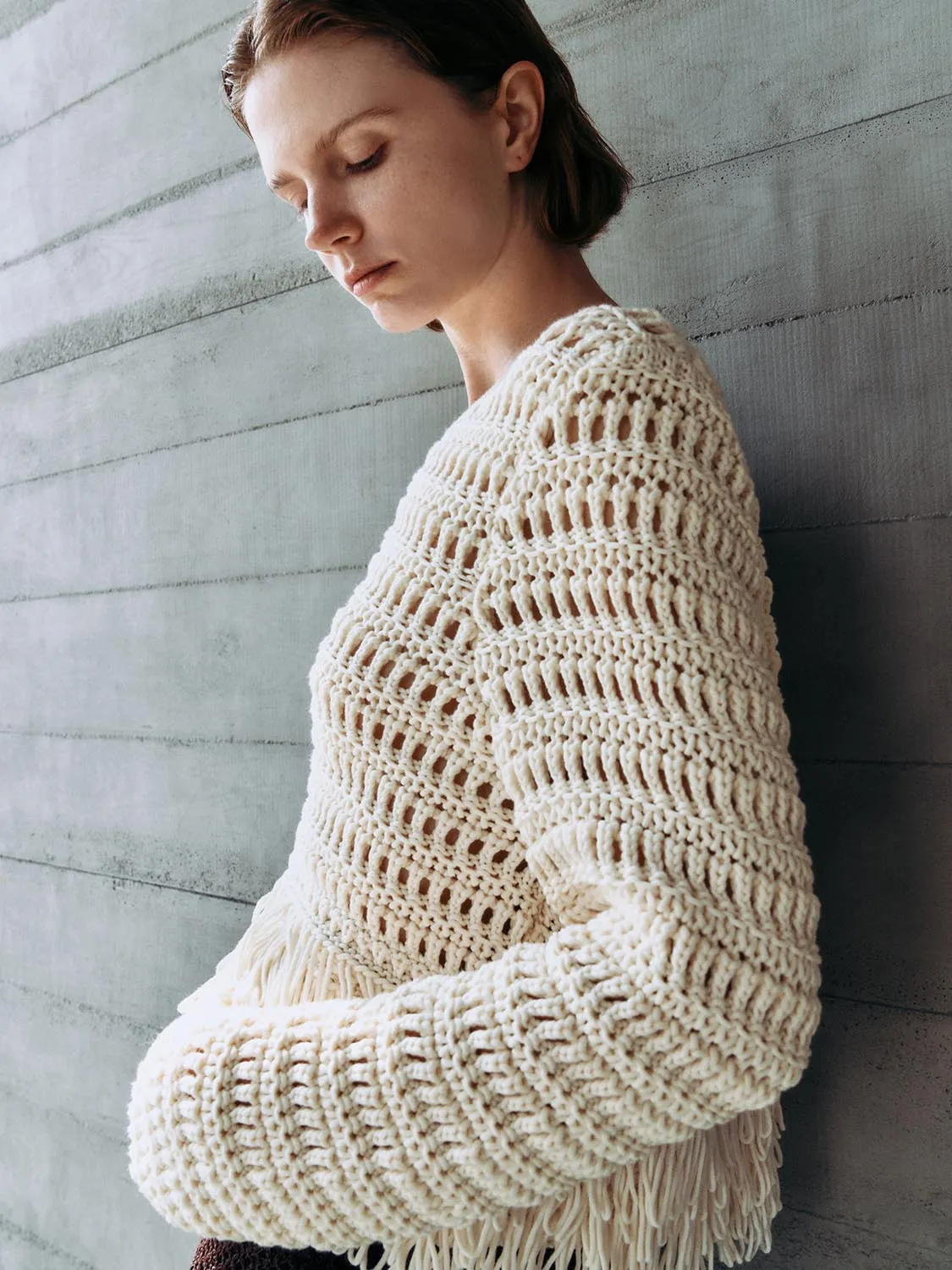 Crochet Knitted T-Shirts sold by Urban Revivo product image thumbnail 3