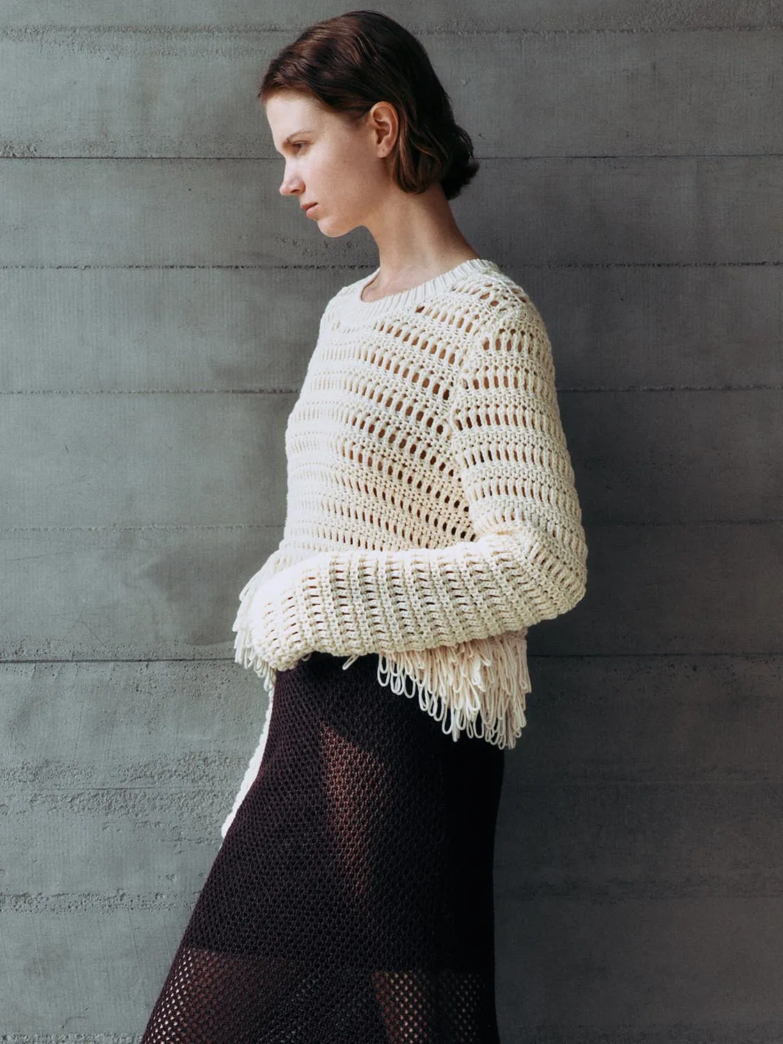 Crochet Knitted T-Shirts sold by Urban Revivo product image thumbnail 2