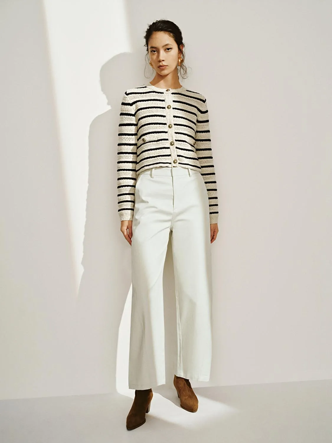 Striped Knitted Cardigans sold by Urban Revivo product image thumbnail 4