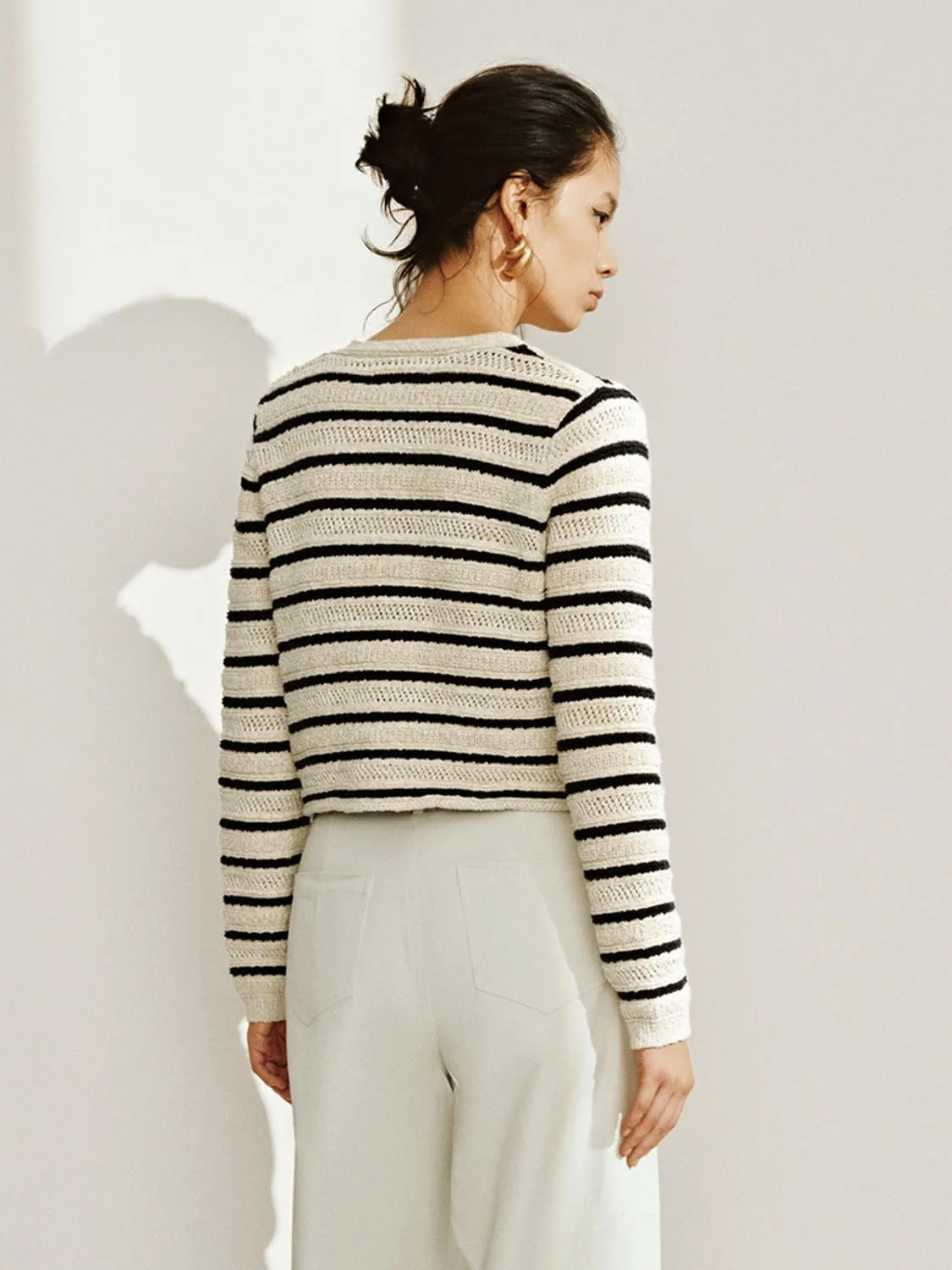 Striped Knitted Cardigans sold by Urban Revivo product image thumbnail 2