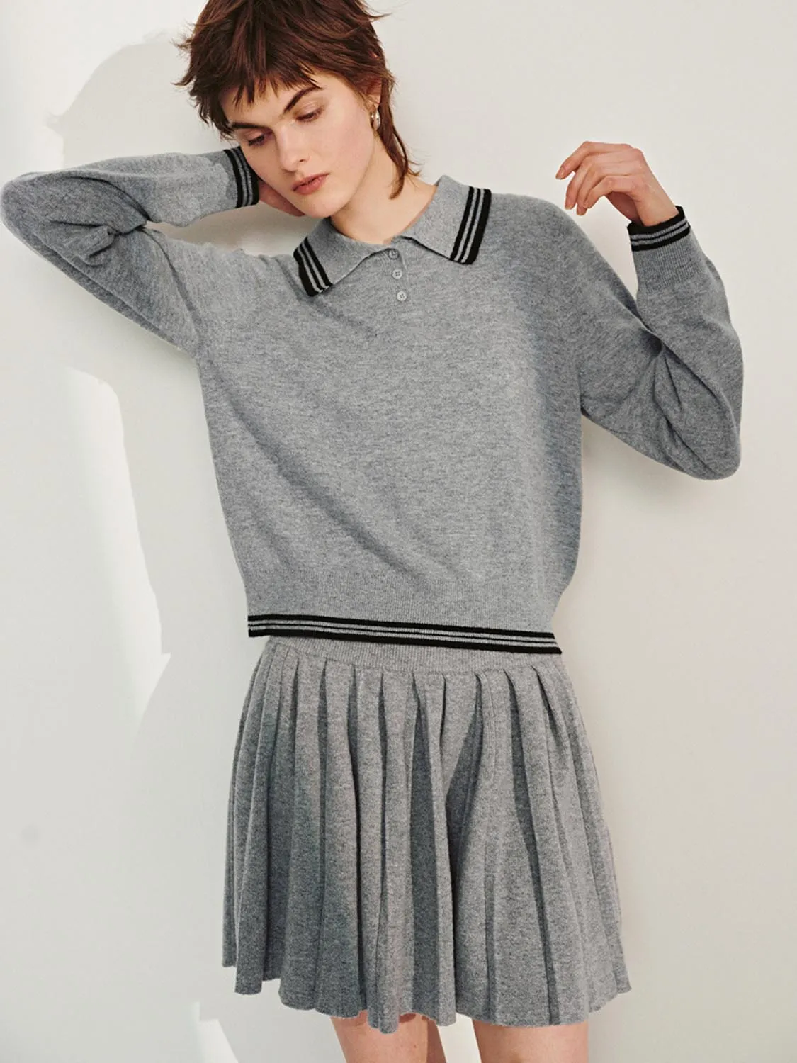 Knitted Long Sleeve T-Shirts sold by Urban Revivo product image thumbnail 3