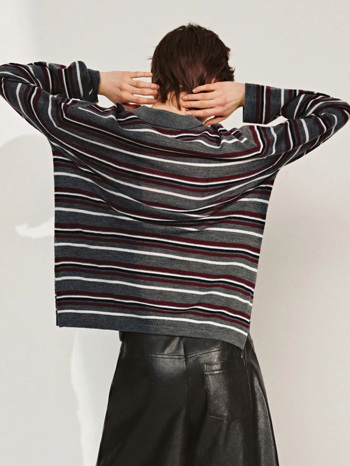 Striped Knitted T-Shirts sold by Urban Revivo product image thumbnail 2