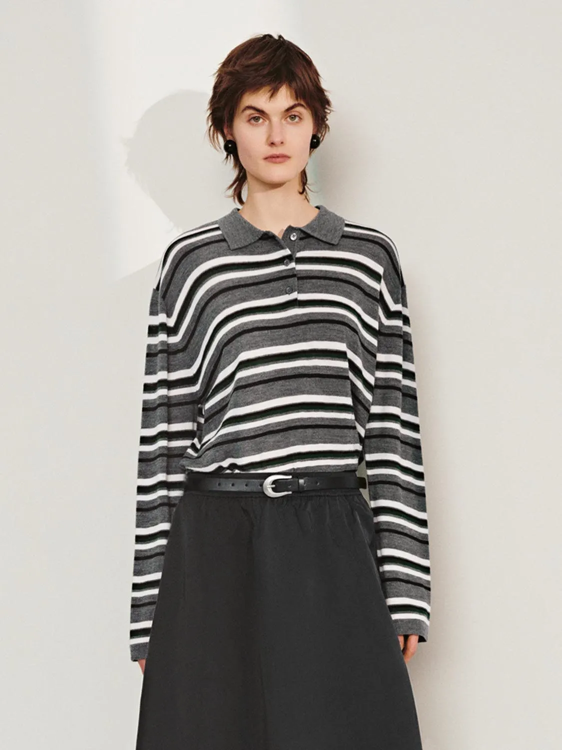 Striped Knitted T-Shirts sold by Urban Revivo