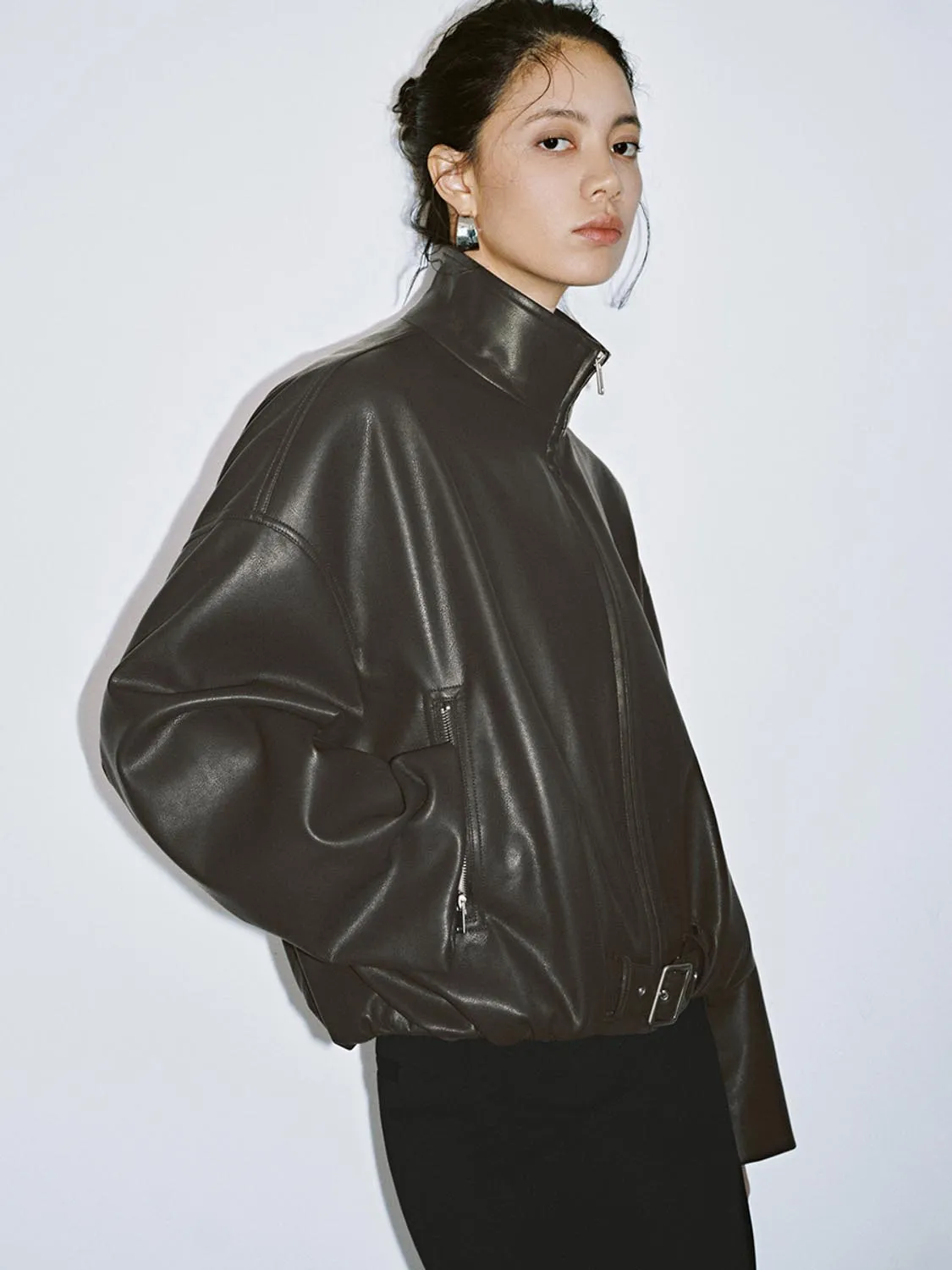 Vegan Leather Jackets sold by Urban Revivo product image thumbnail 3