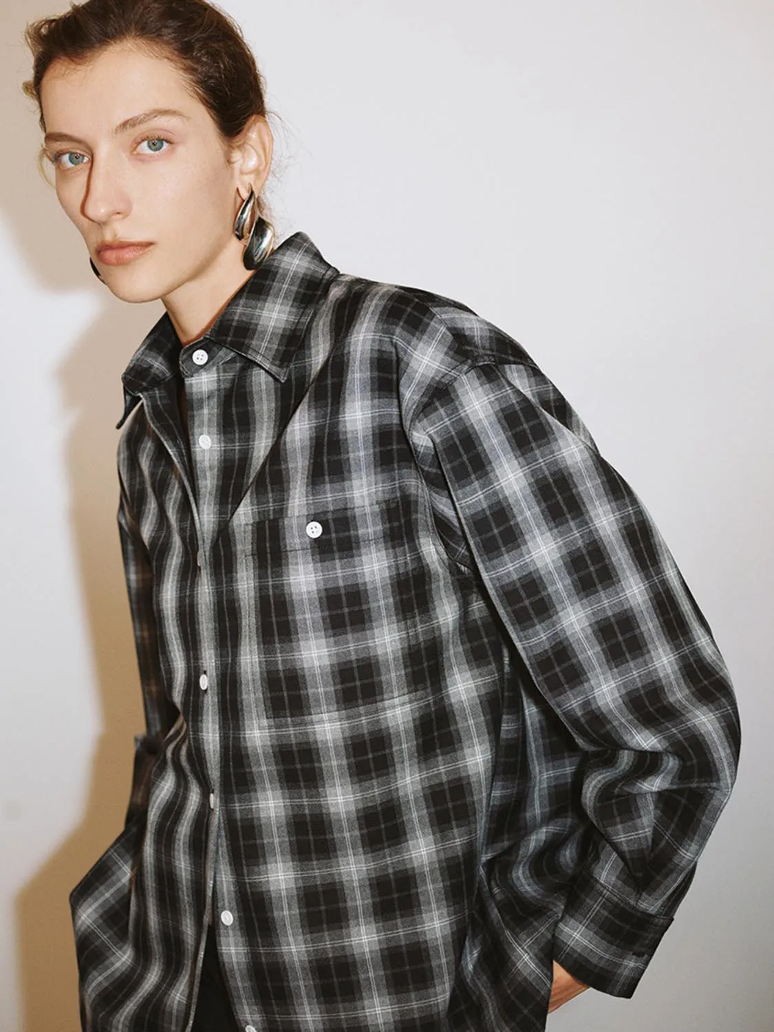 Plaid Long Sleeve Shirts sold by Urban Revivo product image thumbnail 5