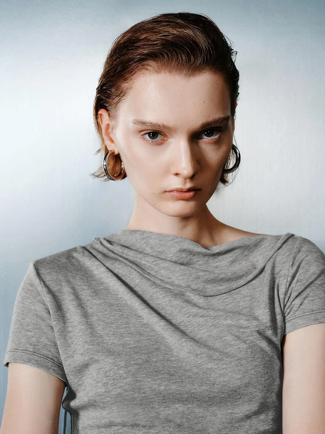 Ruched Short Sleeve T-Shirts sold by Urban Revivo product image thumbnail 3