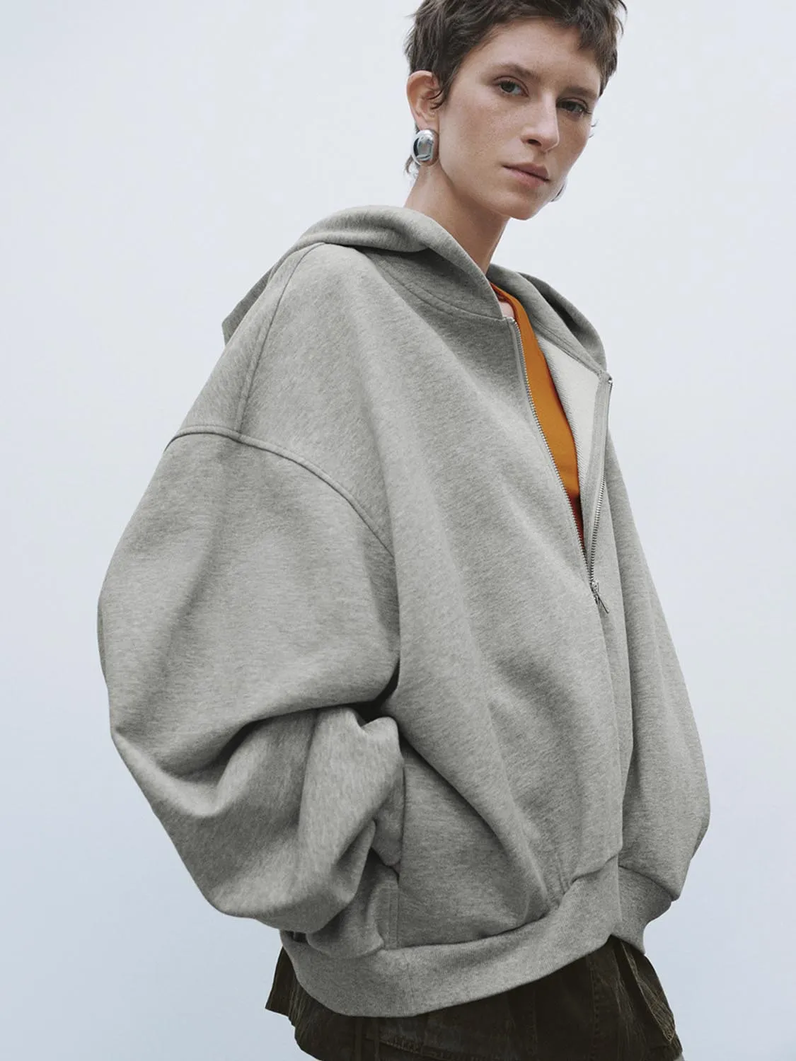 Oversized Hoodie Jackets sold by Urban Revivo product image thumbnail 5