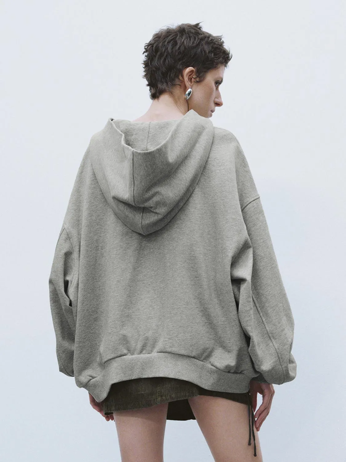 Oversized Hoodie Jackets sold by Urban Revivo product image thumbnail 2