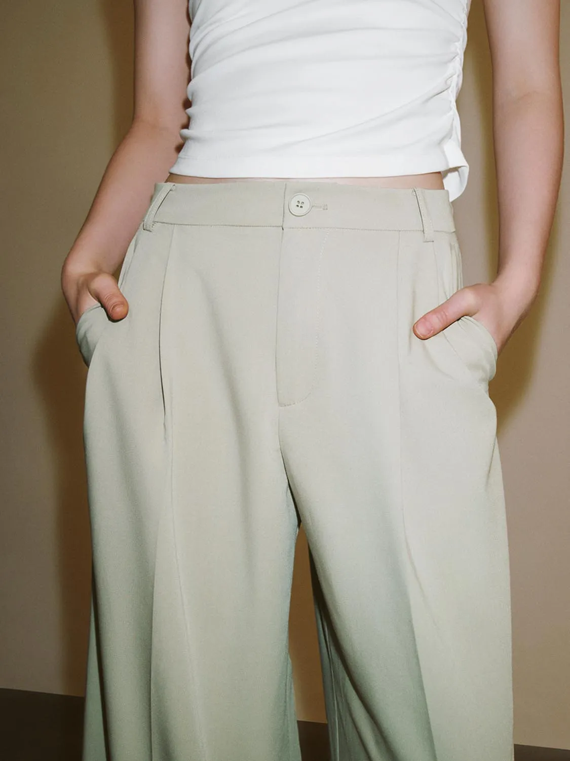 Wide-Leg Pants sold by Urban Revivo product image thumbnail 4