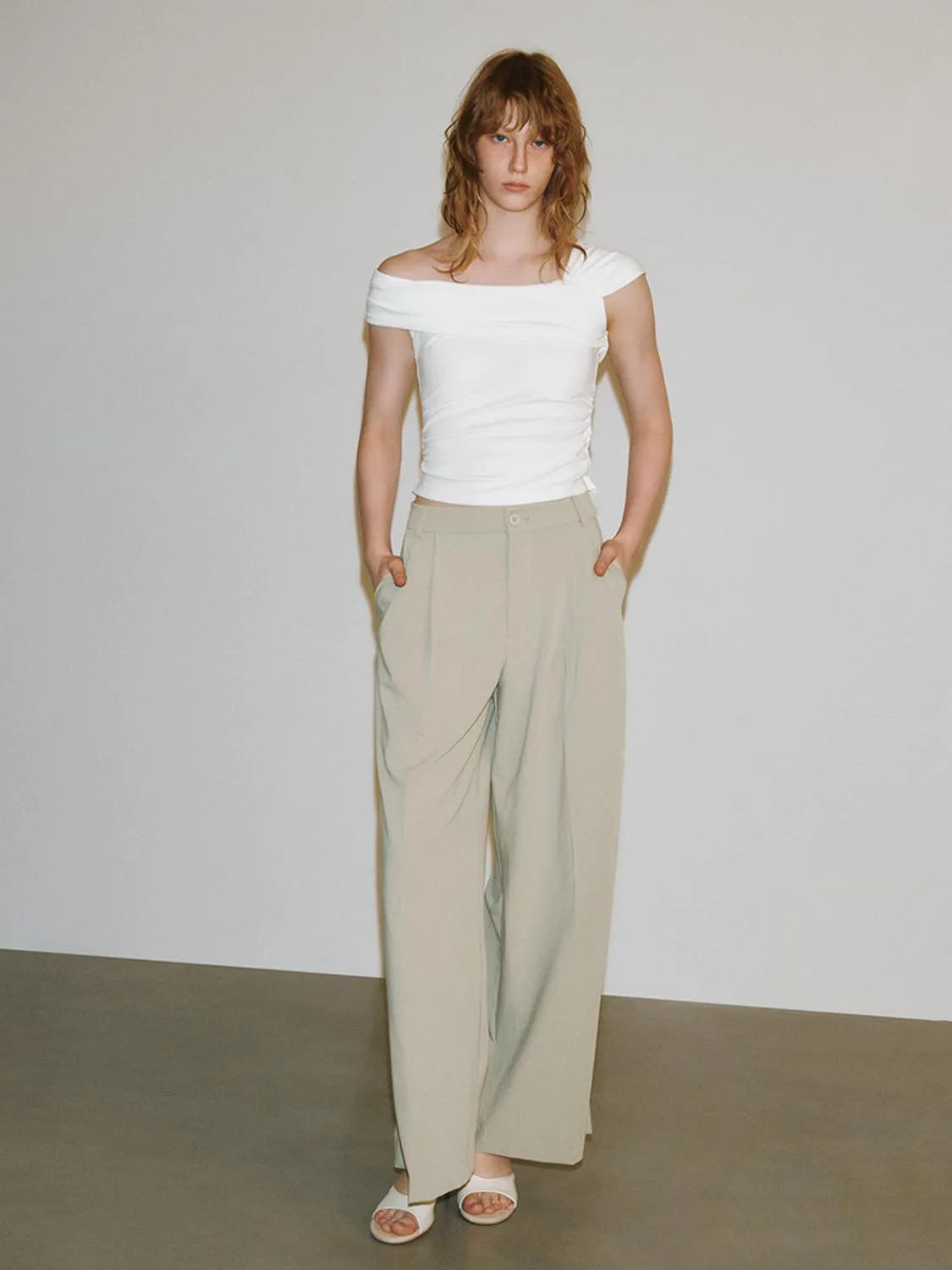 Wide-Leg Pants sold by Urban Revivo product image thumbnail 5