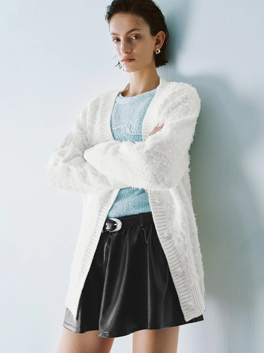 Button Up Knitted Cardigans sold by Urban Revivo product image thumbnail 3