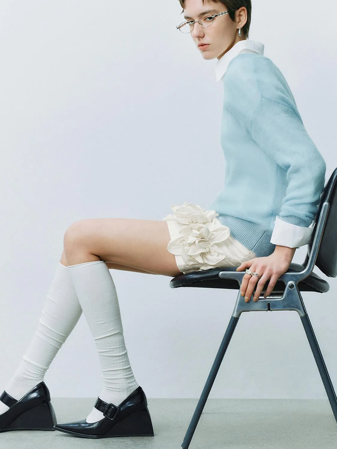 Knitted Long Sleeve T-Shirts sold by Urban Revivo product image thumbnail 5